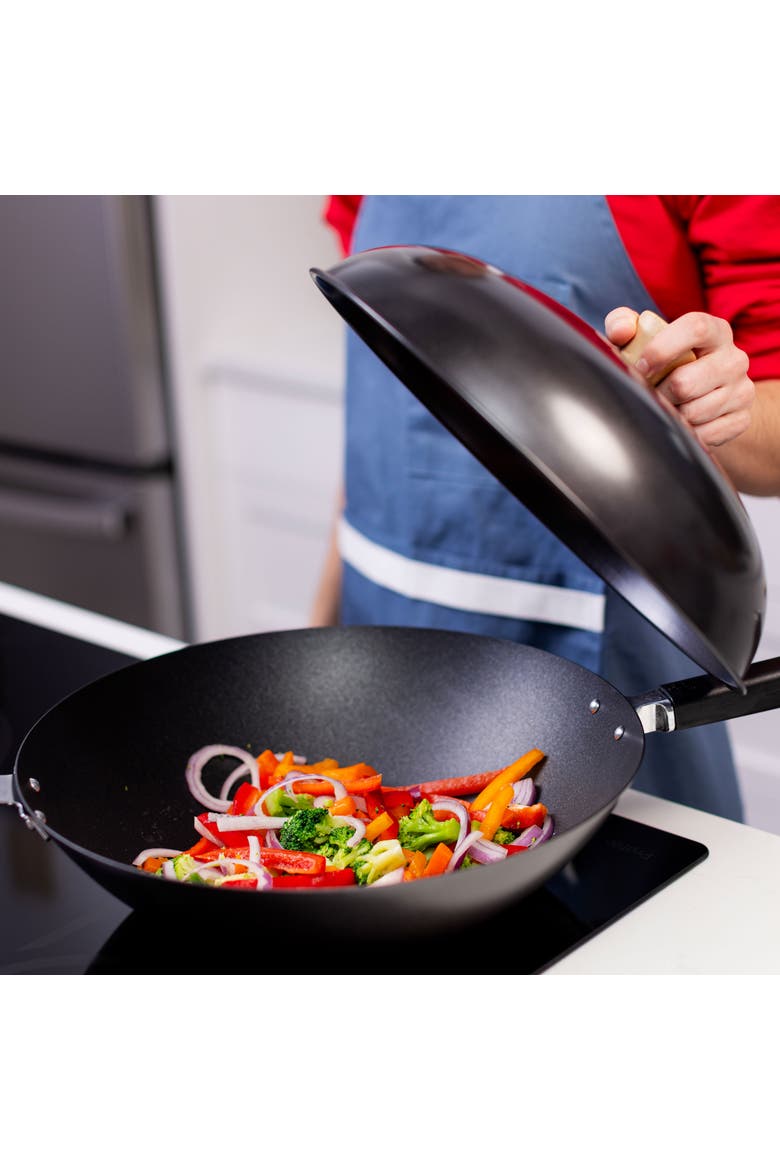 Wok Lid for 14" Woks, Alternate, color, Black
