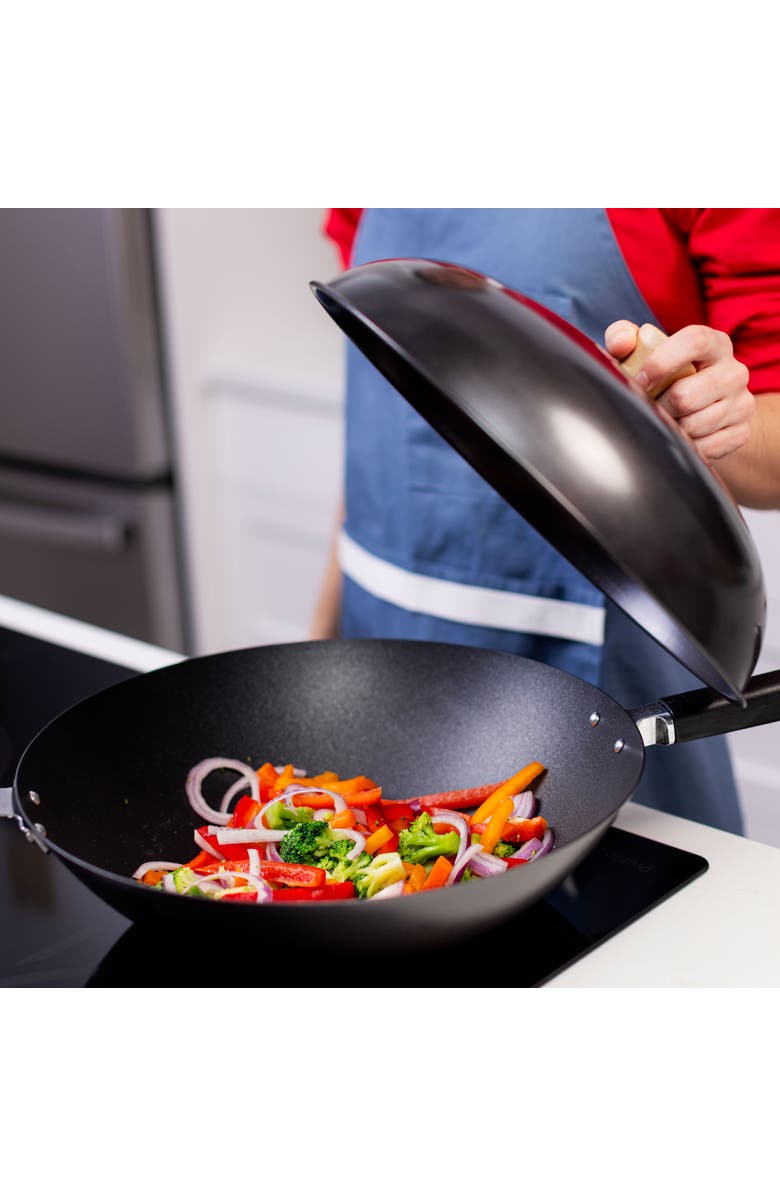 JOYCE CHEN Wok Lid for 14" Woks, Alternate, color, Black