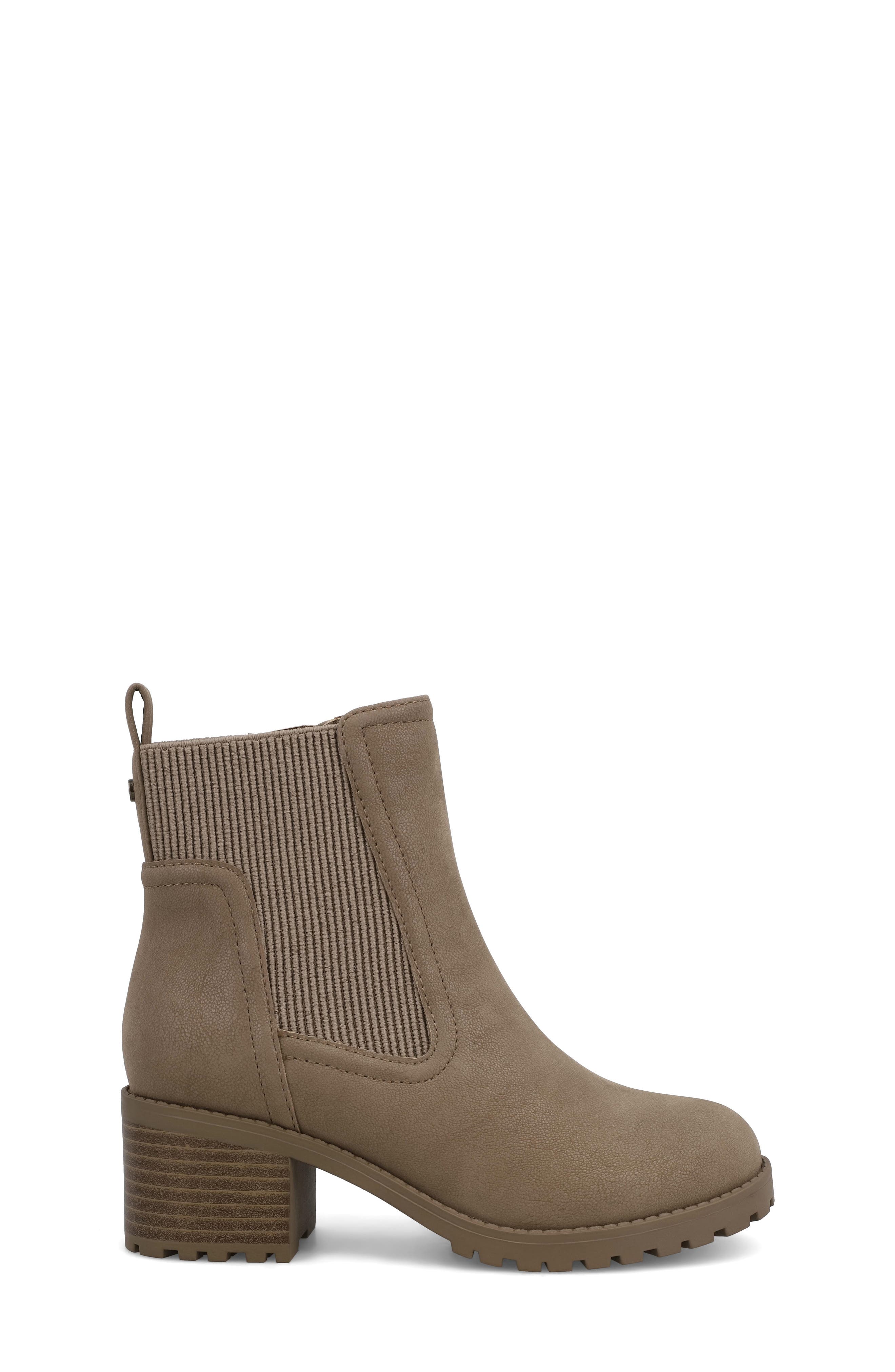 Kids' Peoni Faux Leather Chelsea Boot, Alternate, color, TAUPE