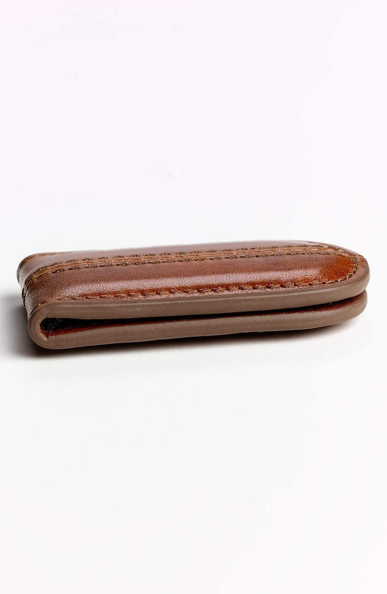 Bosca Leather Money Clip, Alternate, color, 