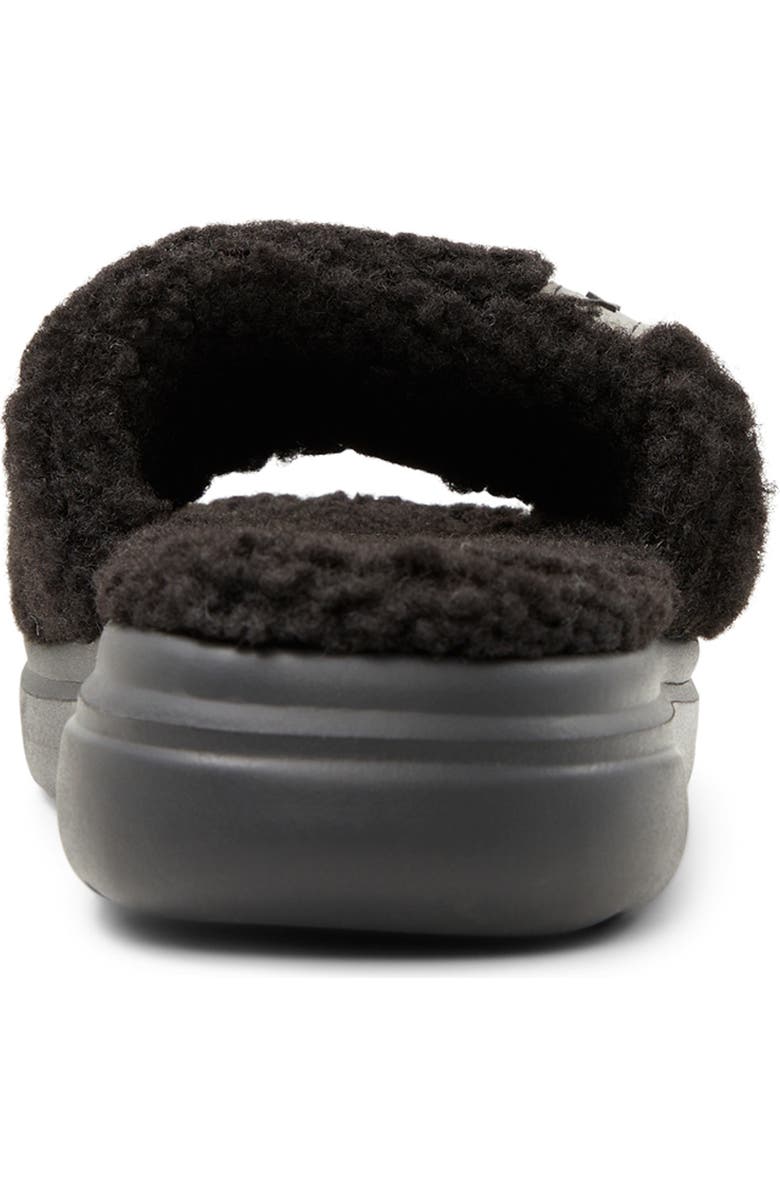 Roxy Gelato Lux Faux Shearling Slide Sandal, Alternate, color,