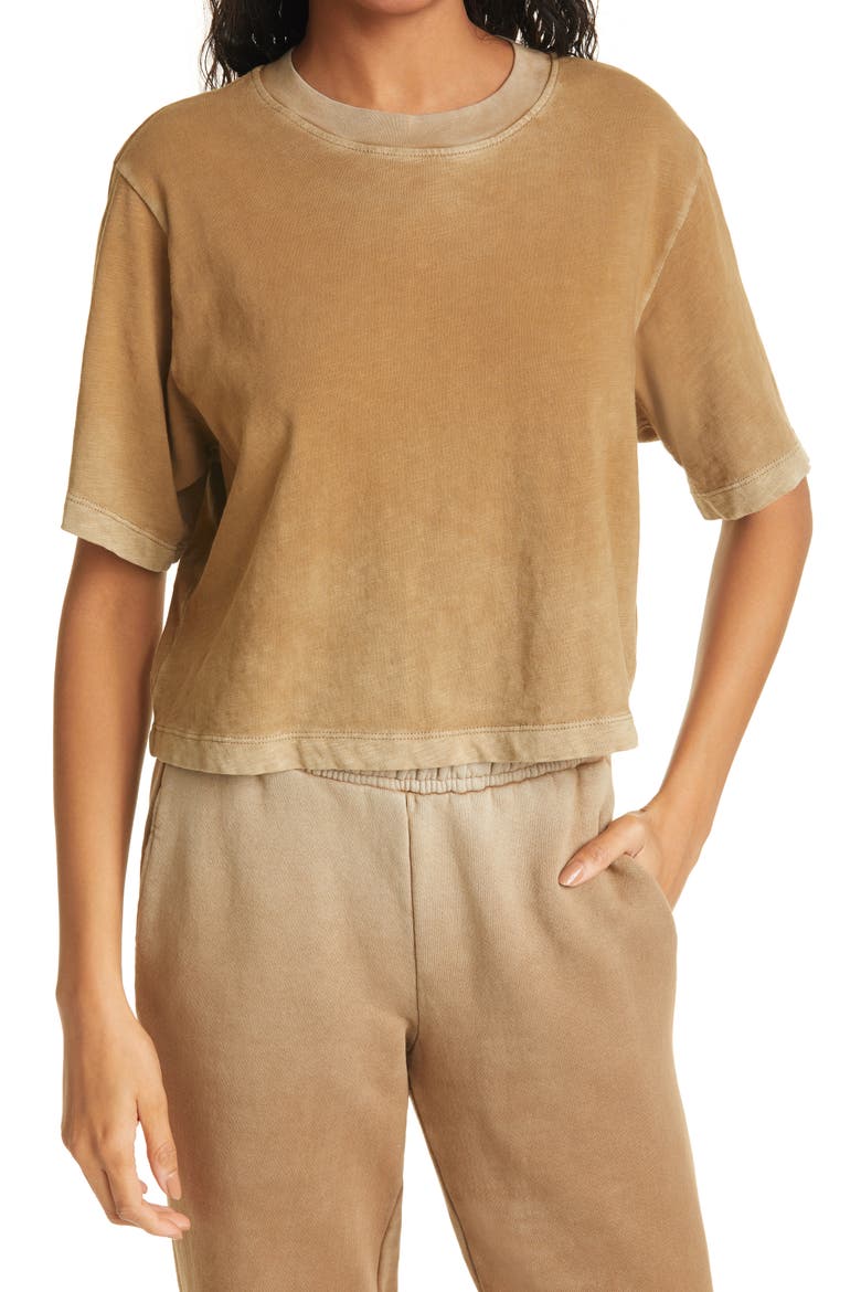 Tokyo Crop Tee, Main, color, VINTAGE JAVA