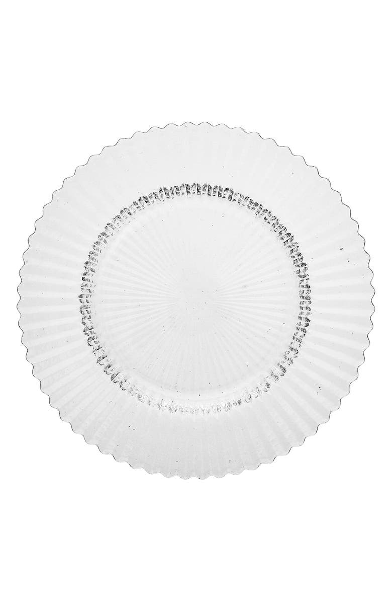 Fortessa Archie Set of 4 Clear Dessert Plates, Main, color, Clear
