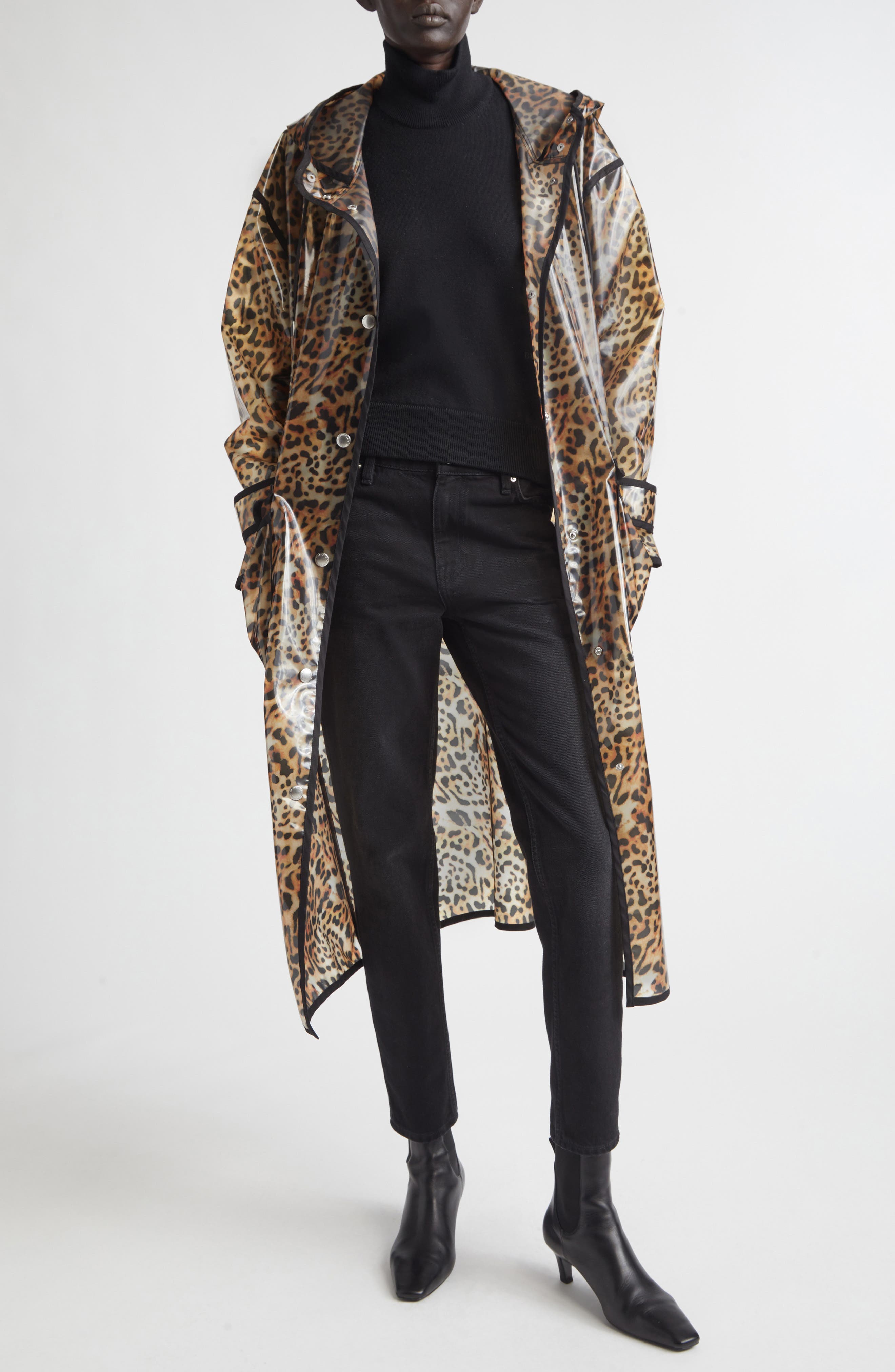 True Leopard Print Raincoat