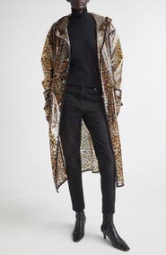 Stand Studio True Leopard Print Raincoat