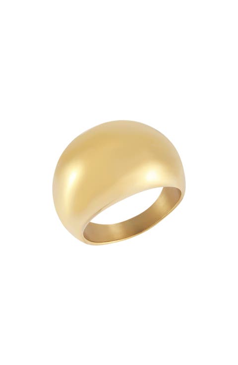 Tarnish-Resistant Dome Ring