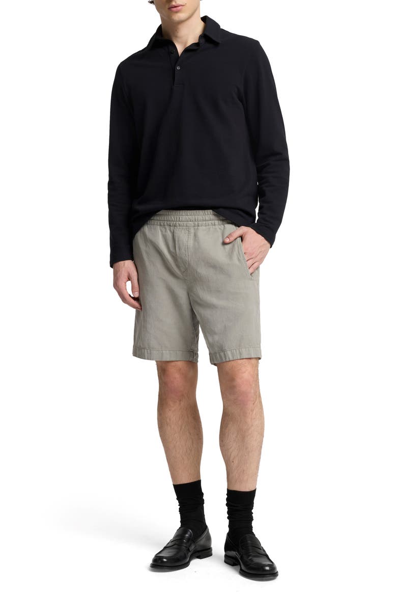 Pull-On Cotton Blend Shorts, Alternate, color, SAGE