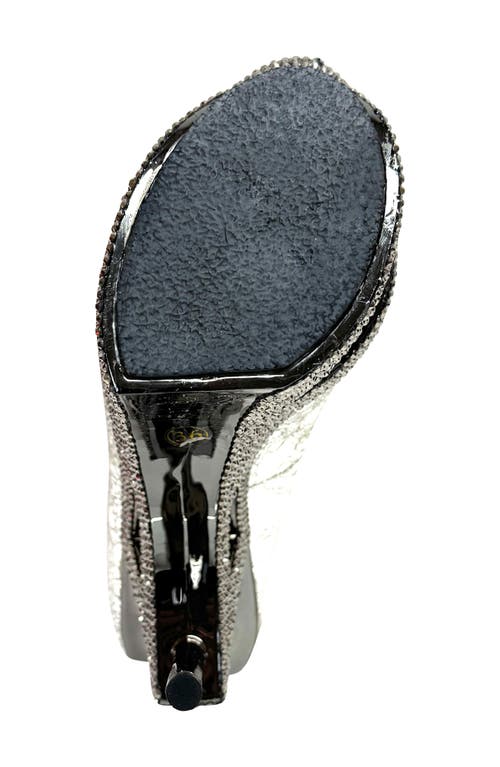Lady Couture Platform Stiletto Pump In Silver