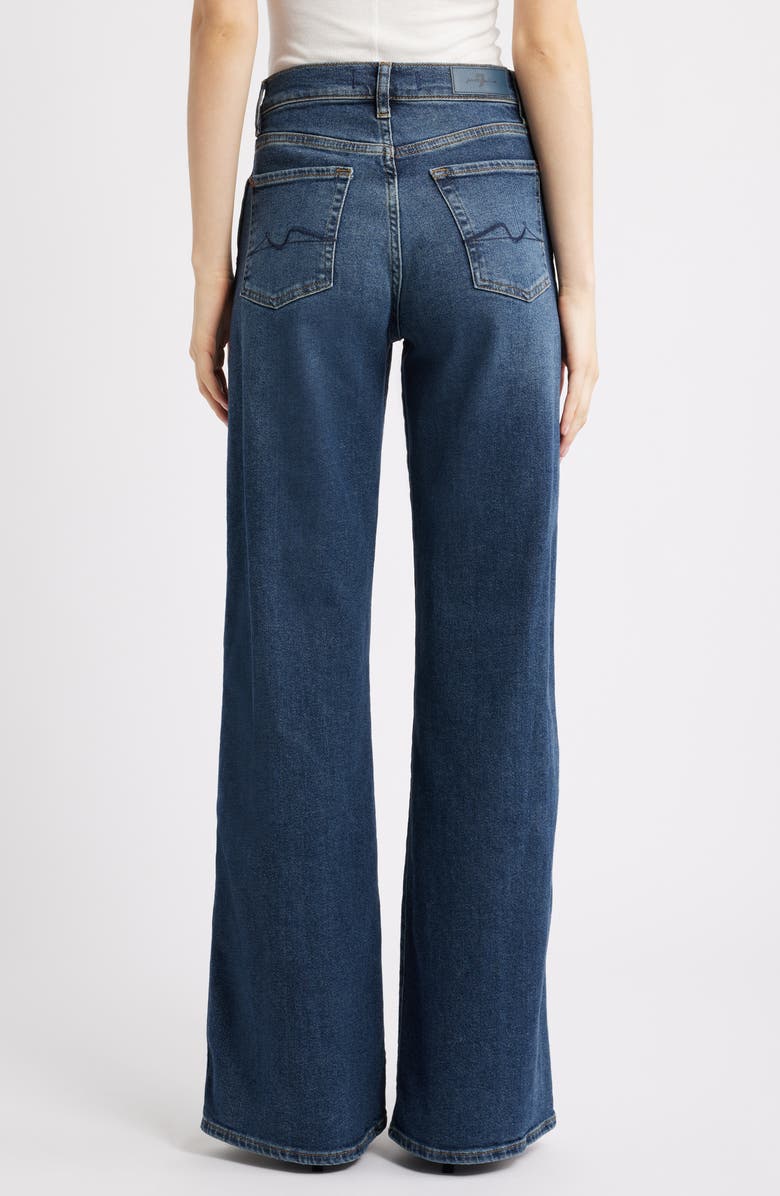 7 For All Mankind Lotta Wide Leg Jeans, Alternate, color, Cisco