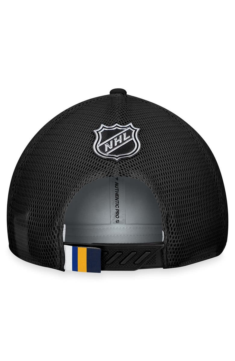 FANATICS Men's Fanatics Branded  Gray/Black St. Louis Blues Authentic Pro Home Ice Trucker Adjustable Hat, Alternate, color, 