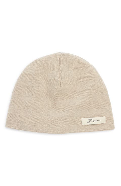 Le Bonnet Chevron Virgin Wool & Cashmere Beanie