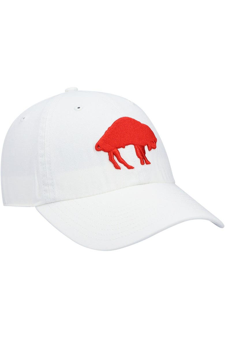 Men's '47 White Buffalo Bills Clean Up Legacy Adjustable Hat, Alternate, color, White