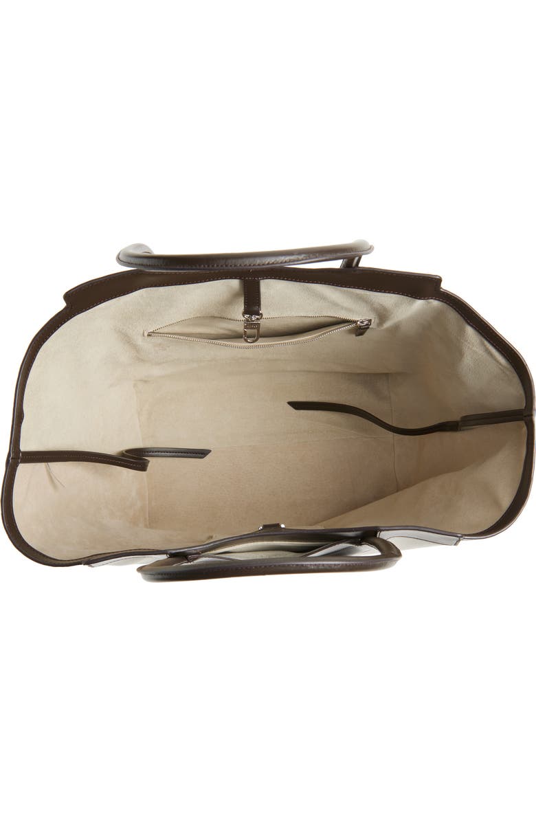 STAUD Maude Canvas & Leather Tote Bag, Alternate, color, Natural/ Espresso