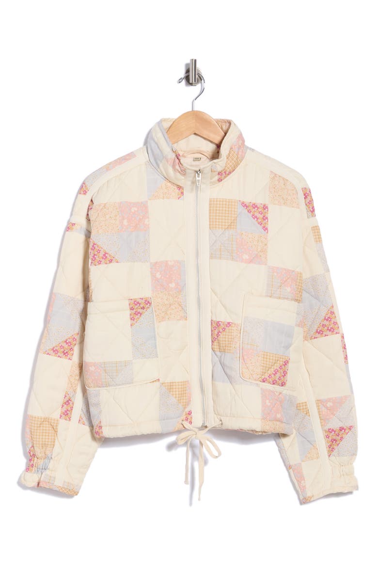 Cropped Quilted Jacket, Alternate, color, CANYON QUILT