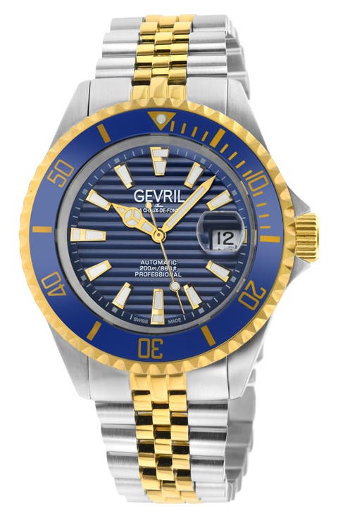 Chamber Two-Toned Bracelet Watch, 43mm