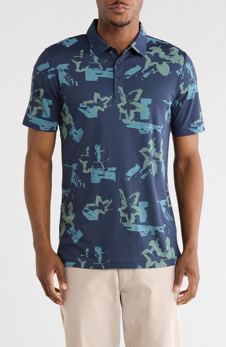 TravisMathew Favorite Hello No Lo Cotton Blend Polo, Main, color, Total Eclipse