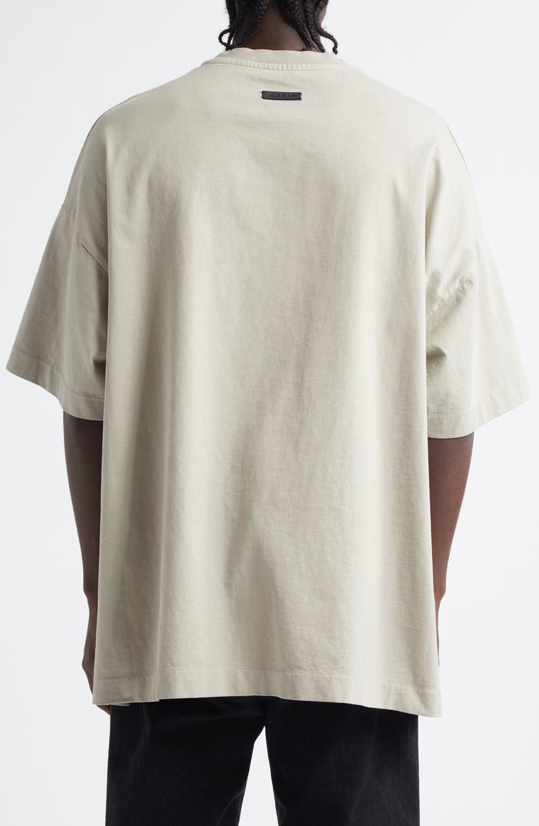 Fear of God Eternal Embroidered T-Shirt, Alternate, color, Dove Grey