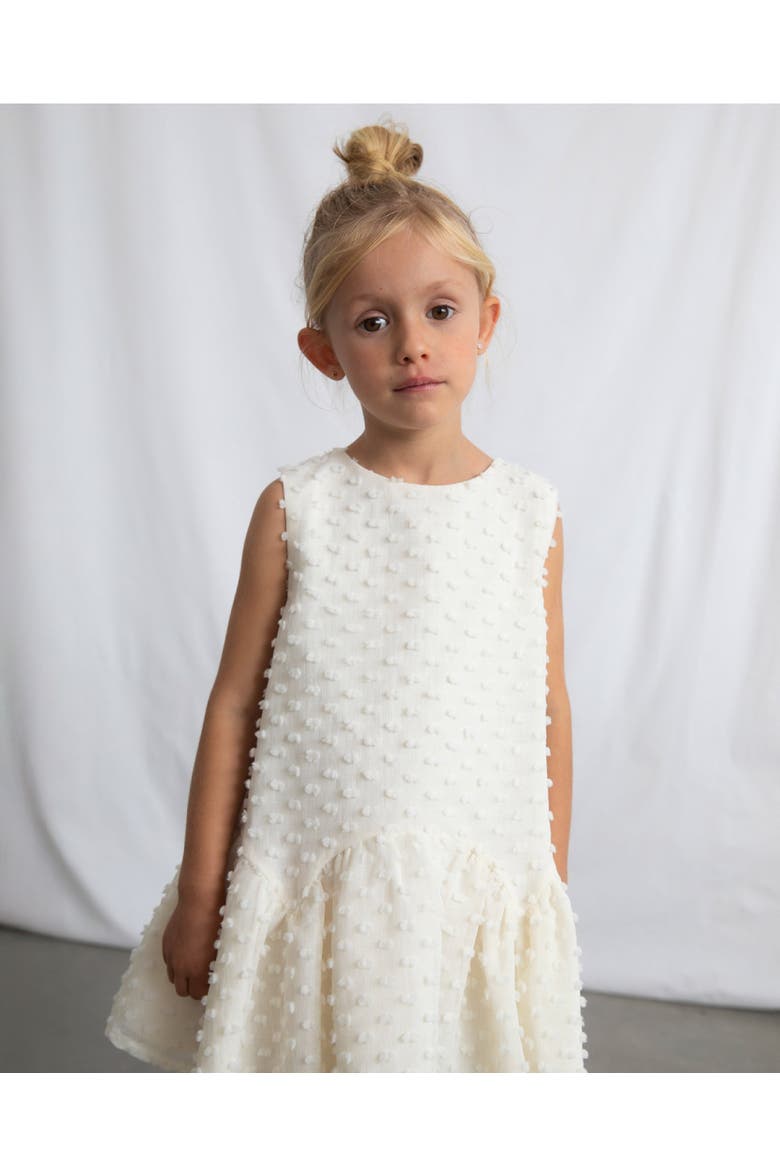 Plumeti dress, Alternate, color, White