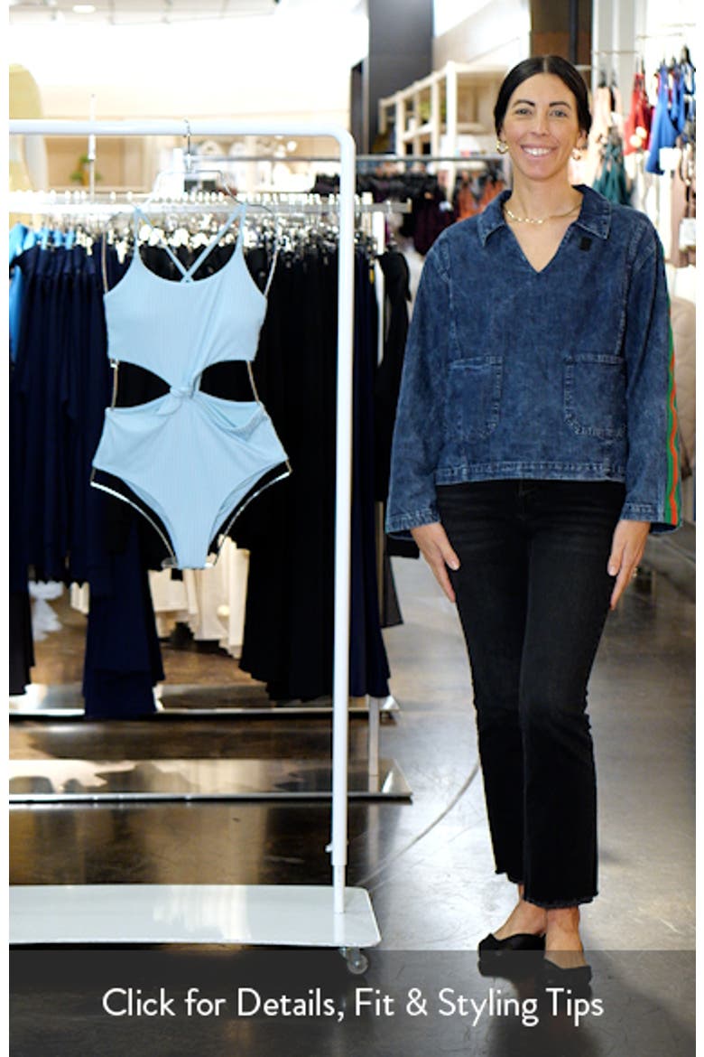 Shorebreak Rib Knot Cutout One-Piece Swimsuit video