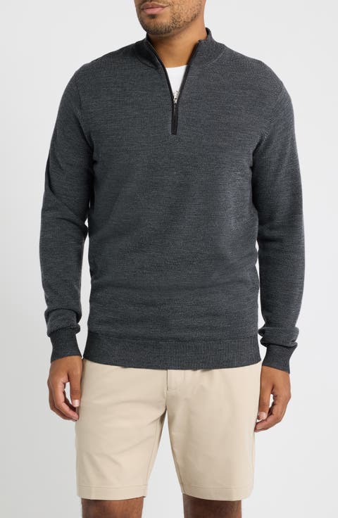 Blair Birdseye Merino Wool Quarter Zip Pullover