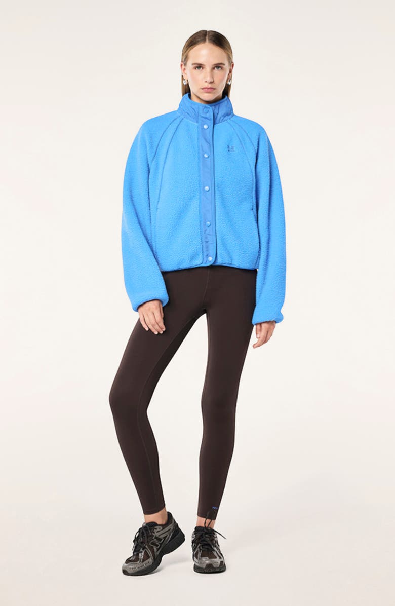 P.E Nation Venture Faux Shearling Jacket, Alternate, color, Marina