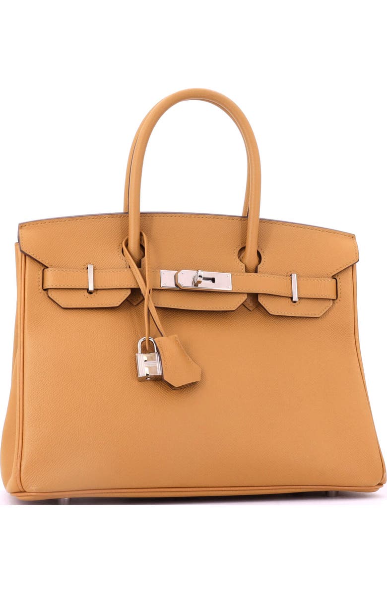 Pre-Owned Hermes Birkin Handbag Brown Epsom with Palladium Hardware 30, Alternate, color, Caramel