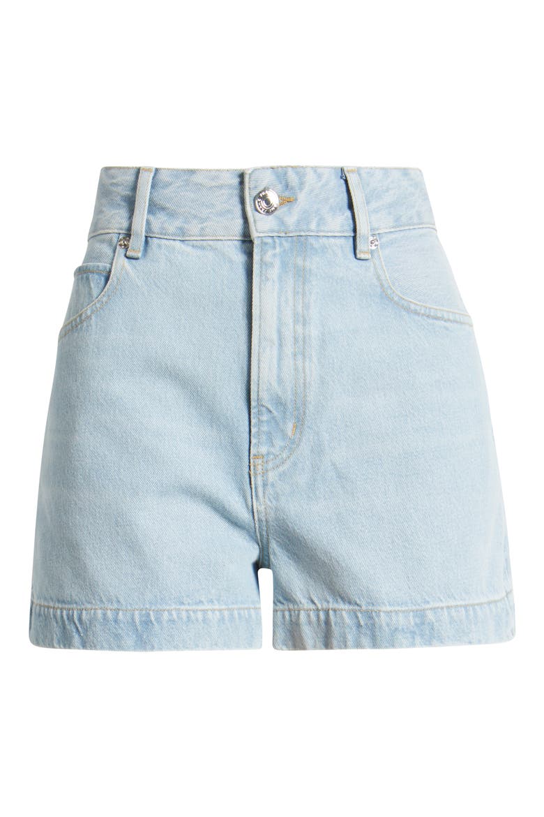 The Charm High Waist Denim Shorts, Alternate, color, NEVER