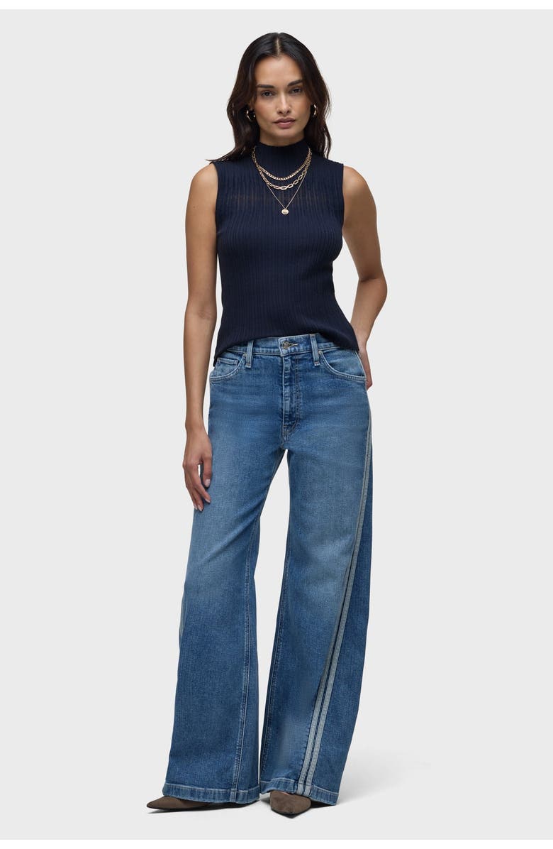 Hudson Jeans Mock Neck Sweater Tank, Alternate, color, Navy