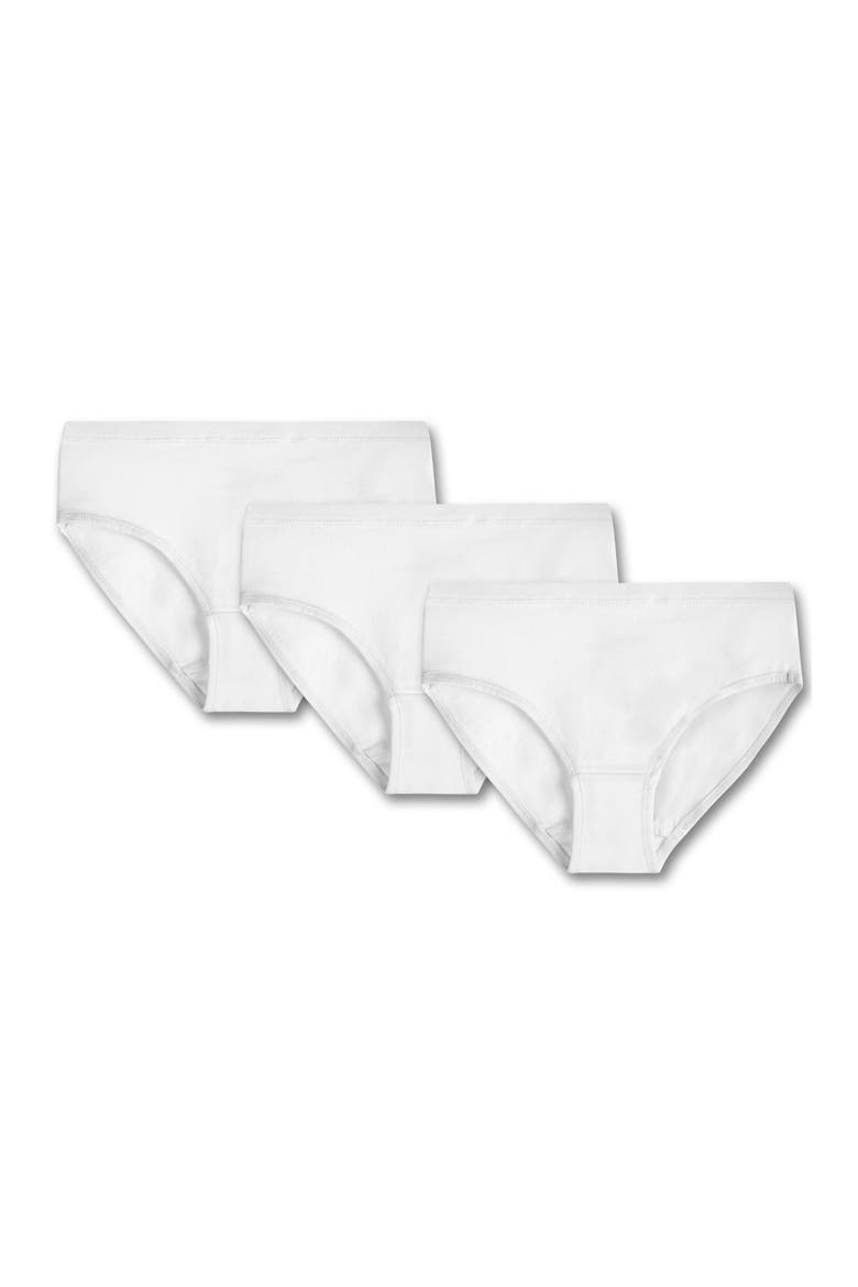 Organic Cotton Girls Hipster Undies 3-pk, Main, color, White