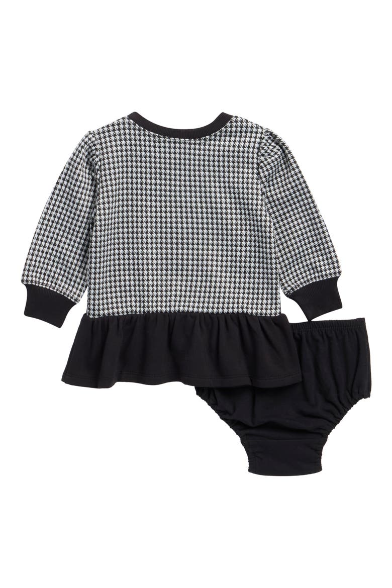 Houndstooth Dress & Bloomers Set, Alternate, color, HOUNDSTOOTH