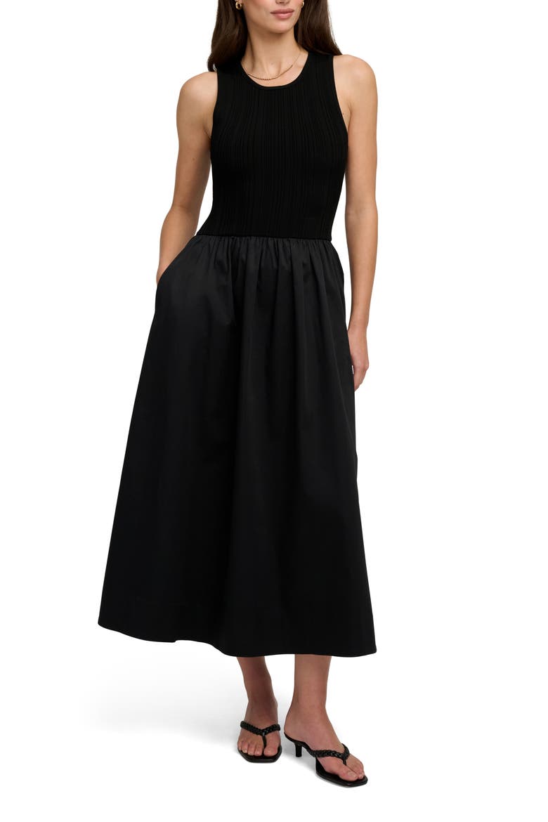 The Lennon Sleeveless Maxi Dress, Main, color, BLACK