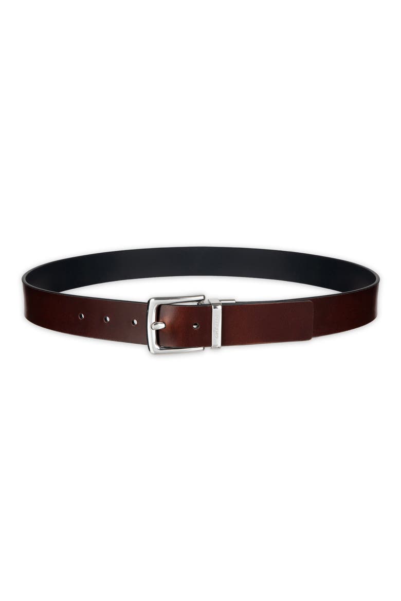 35mm Reversible Leather Belt, Alternate, color, CHOCOLATE / NAVY