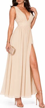 Love By Design Athen Plunging V-Neck Maxi Dress