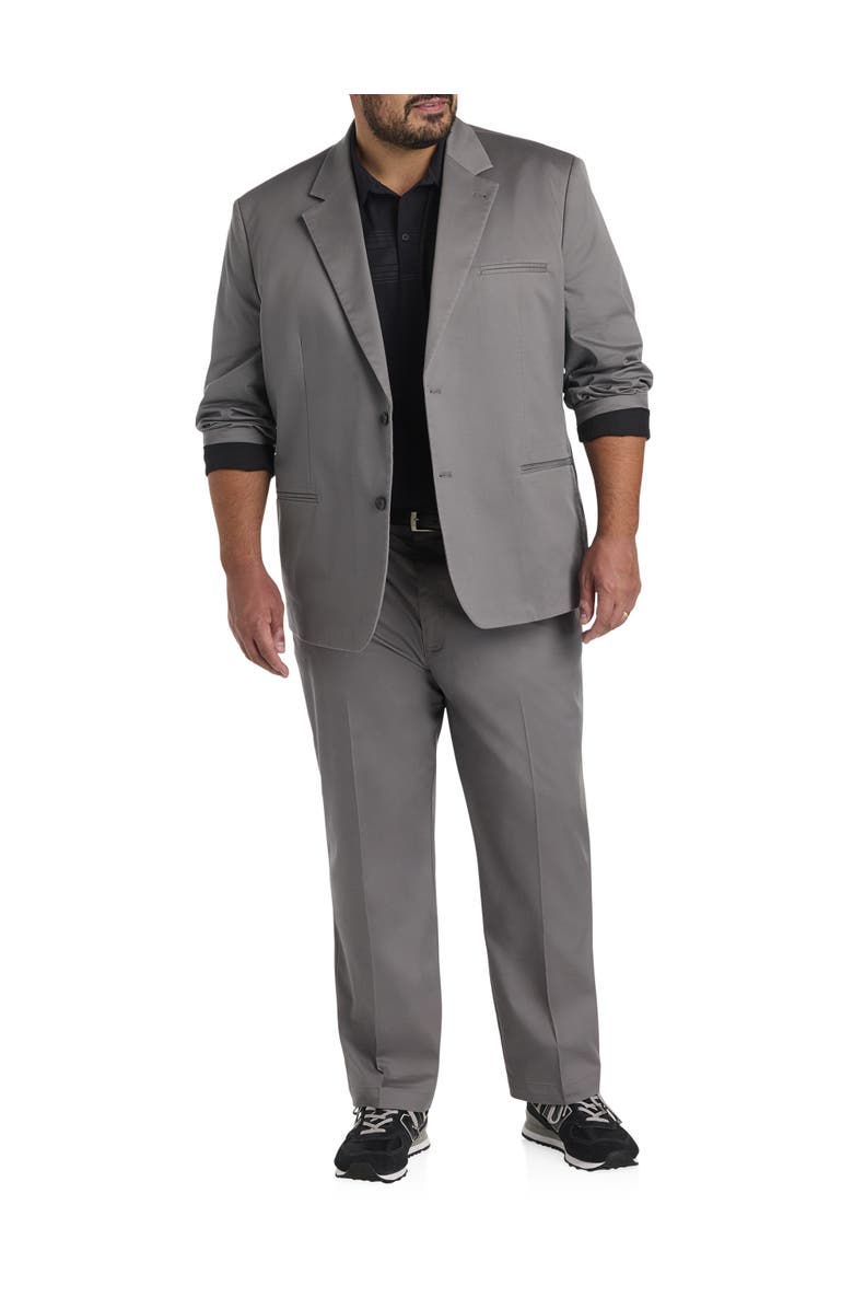 Oak Hill by DXL Big & Tall Tech Sport Coat, Alternate, color, Grey