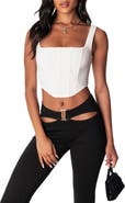 EDIKTED Isla Corset Crop Top