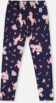 Deux par Deux Soft Elastic Waistband Unicorn Leggings