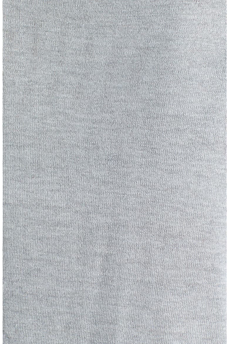 High/Low Crewneck Sweater, Alternate, color, HEATHER MEDIUM GREY