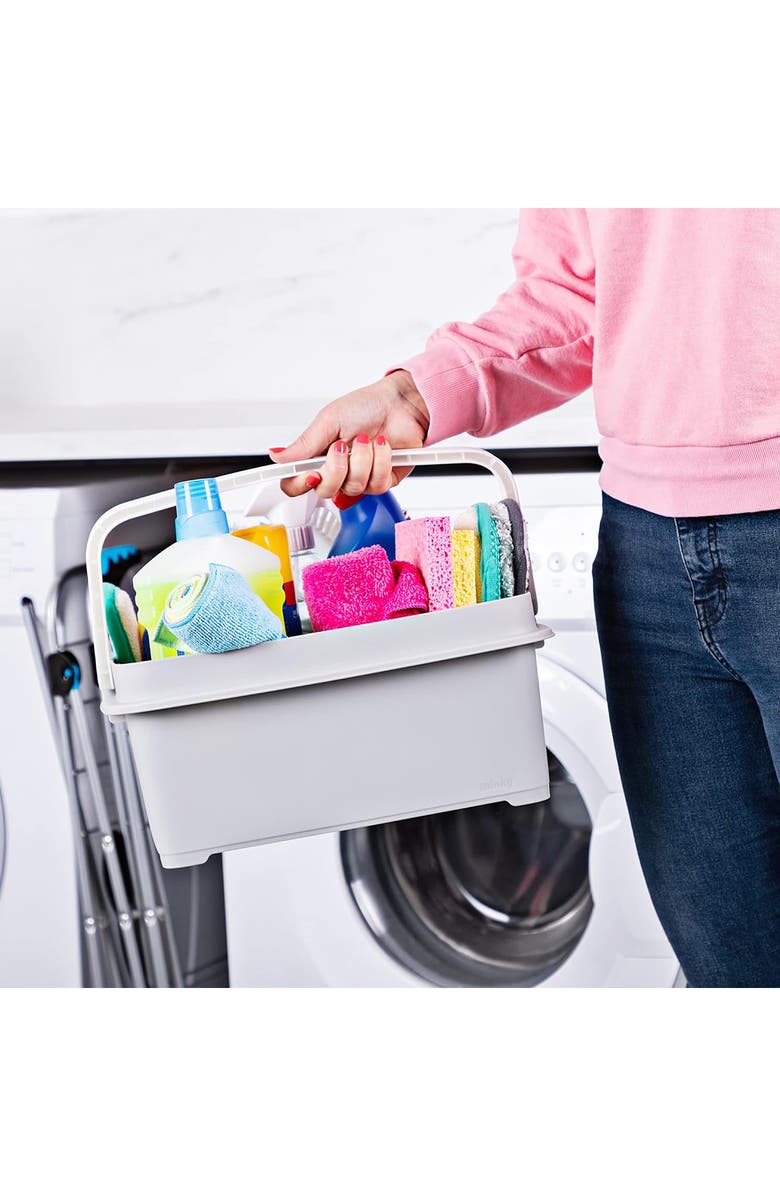 Minky Storage Caddy, Alternate, color, Light Grey