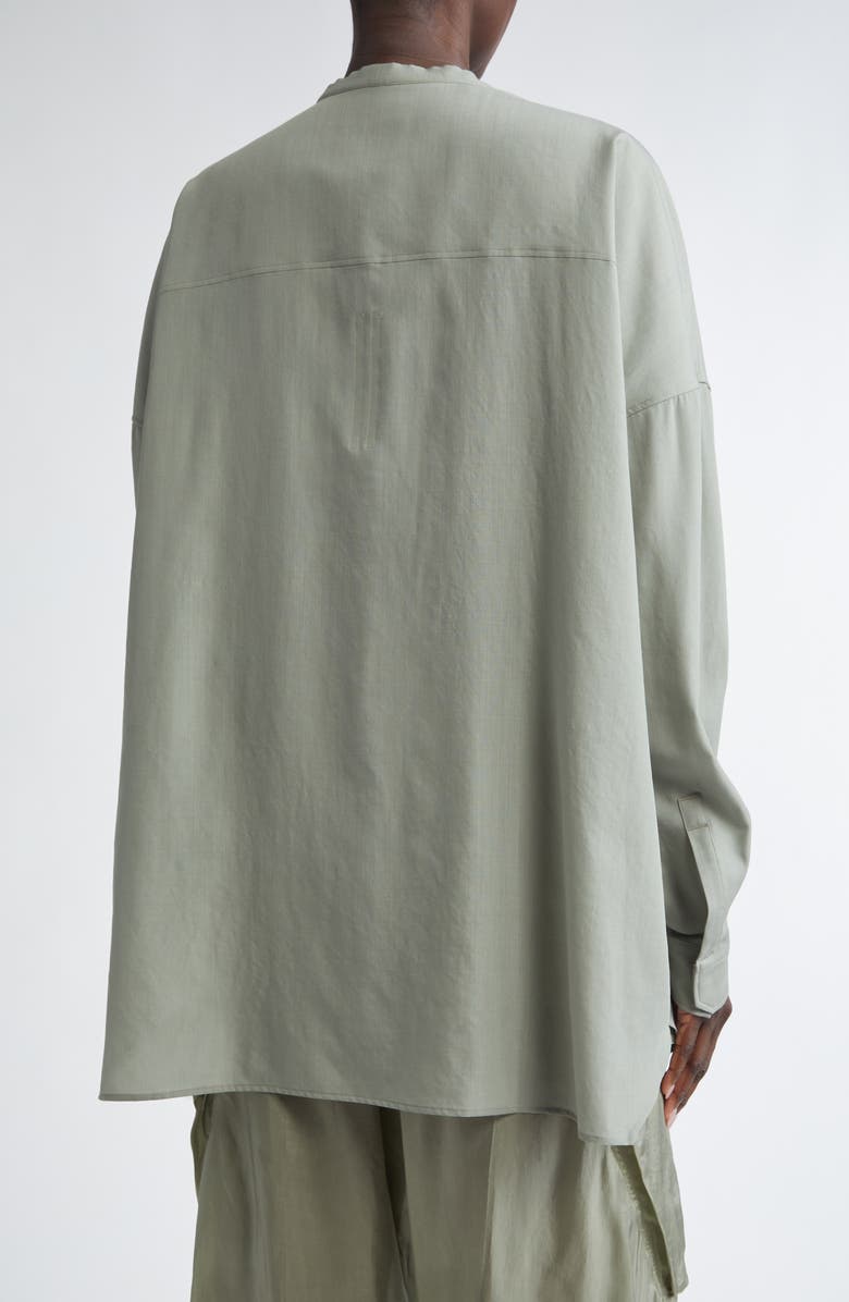 Rick Owens Lido Larry Virgin Wool Shirt, Alternate, color, Celadon
