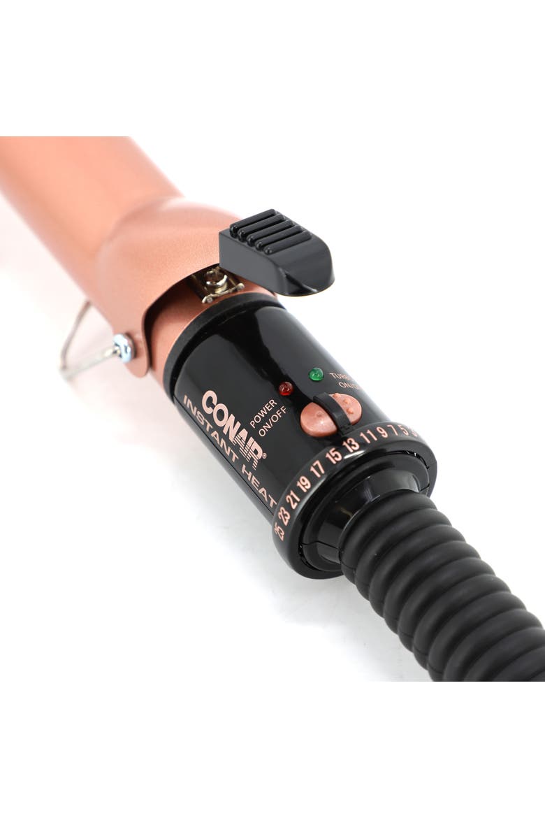 Ceramic 1 1/4in Instant Heat Curling Iron with 25 Heat Settings, Alternate, color, Pink