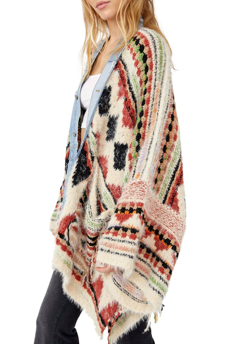 Running Wild Poncho, Alternate, color, DESERT COMBO