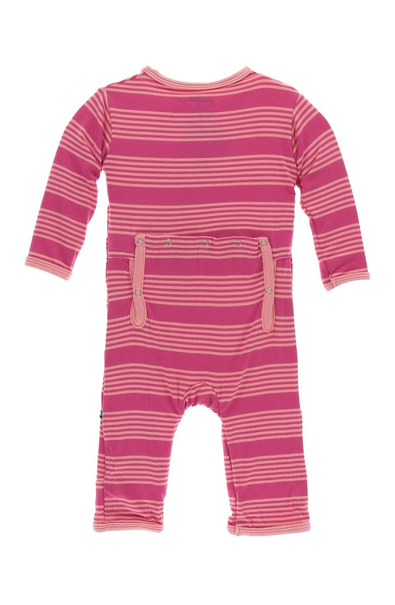 KicKee Pants Striped Zip Coverall, Alternate, color, 