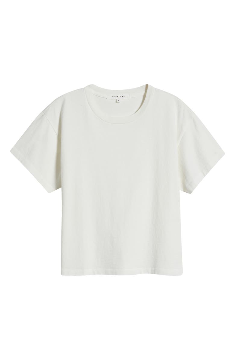 SLVRLAKE Square Cotton T-Shirt, Alternate, color, Natural White