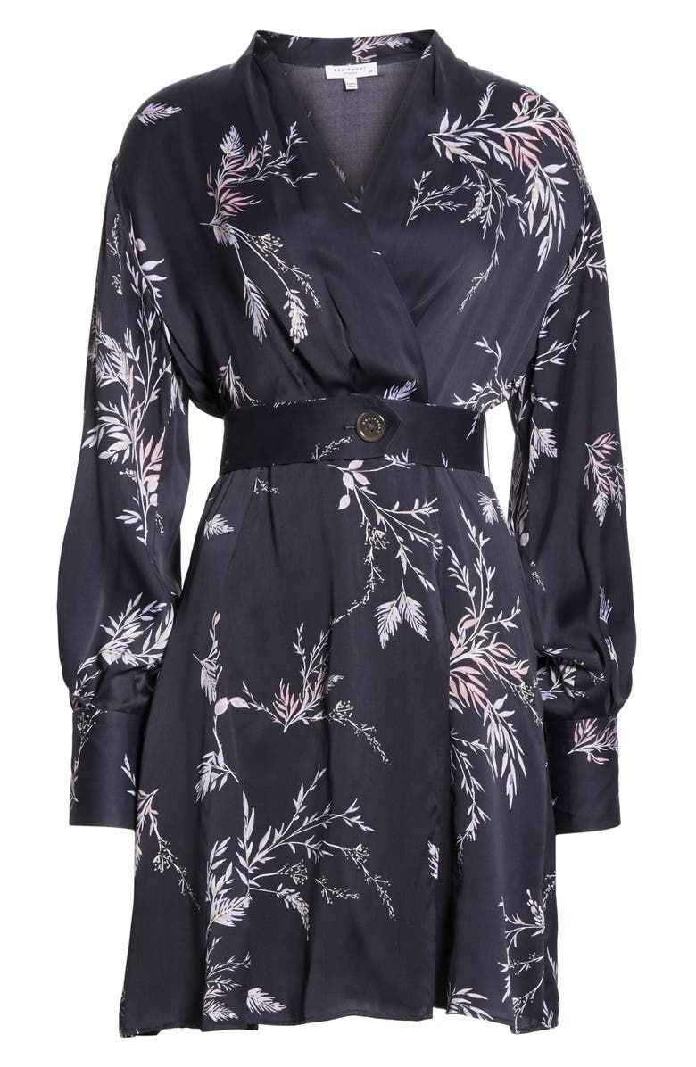 Equipment Fanetta Belted Faux Wrap Dress, Alternate, color, 