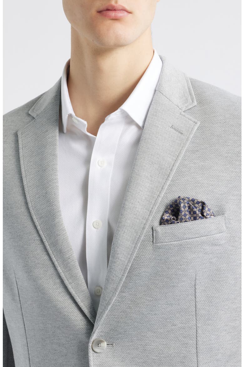 XC Flex® Heathered Twill Knit Sport Coat, Alternate, color, GRAY