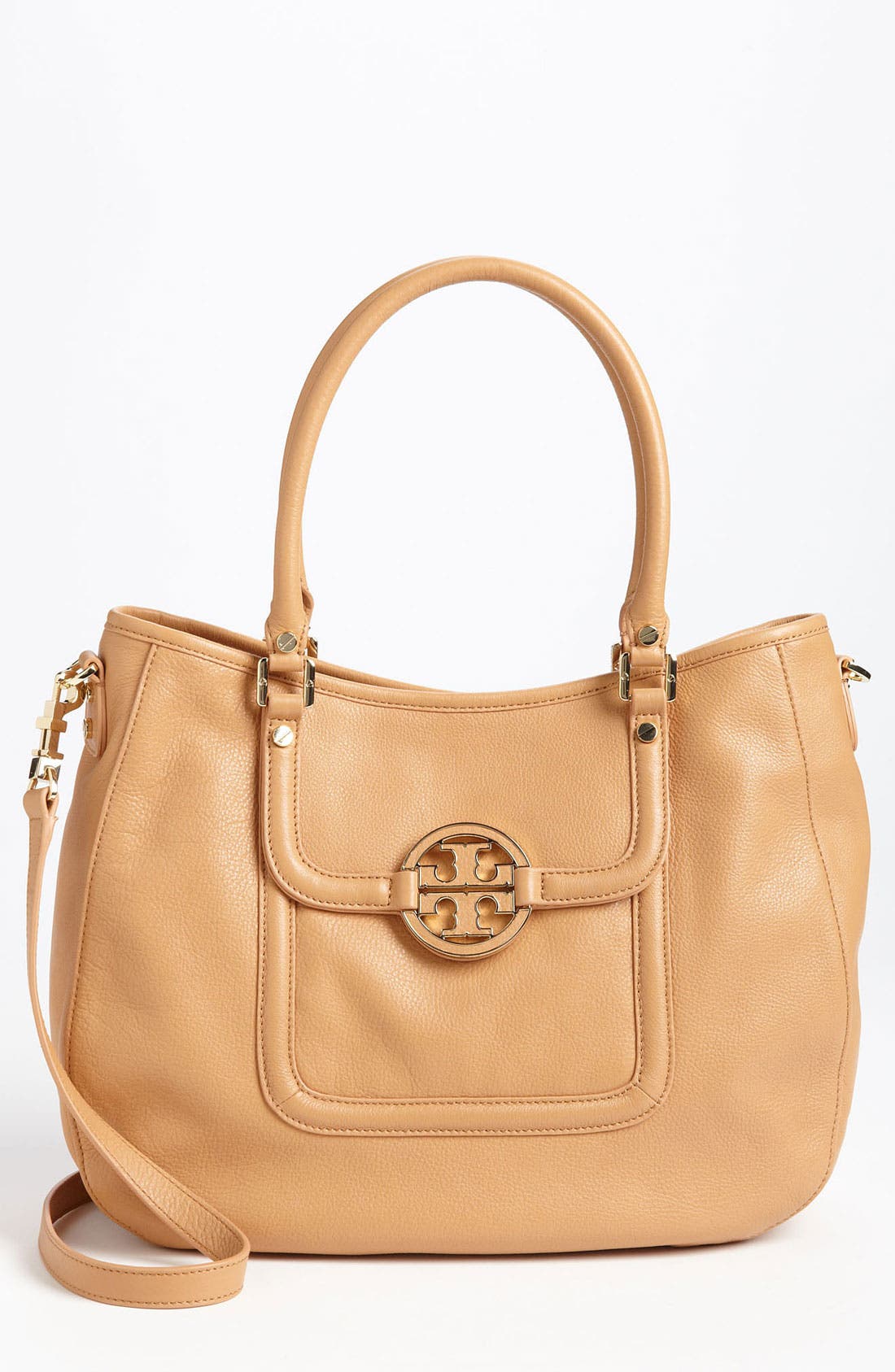 'Amanda' Leather Hobo, Main, color, AGED VACHETTA