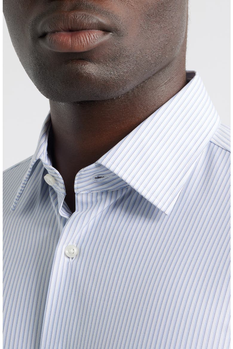 Hank Kent Slim Fit Performance Twill Dress Shirt, Alternate, color, LIGHT/ PASTEL BLUE