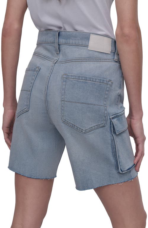 Dkny Jeans High Waist Utility Denim Shorts