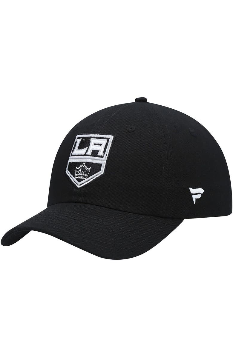 FANATICS Men's Fanatics Branded Black Los Angeles Kings Core Primary Logo Snapback Adjustable Hat, Main, color,