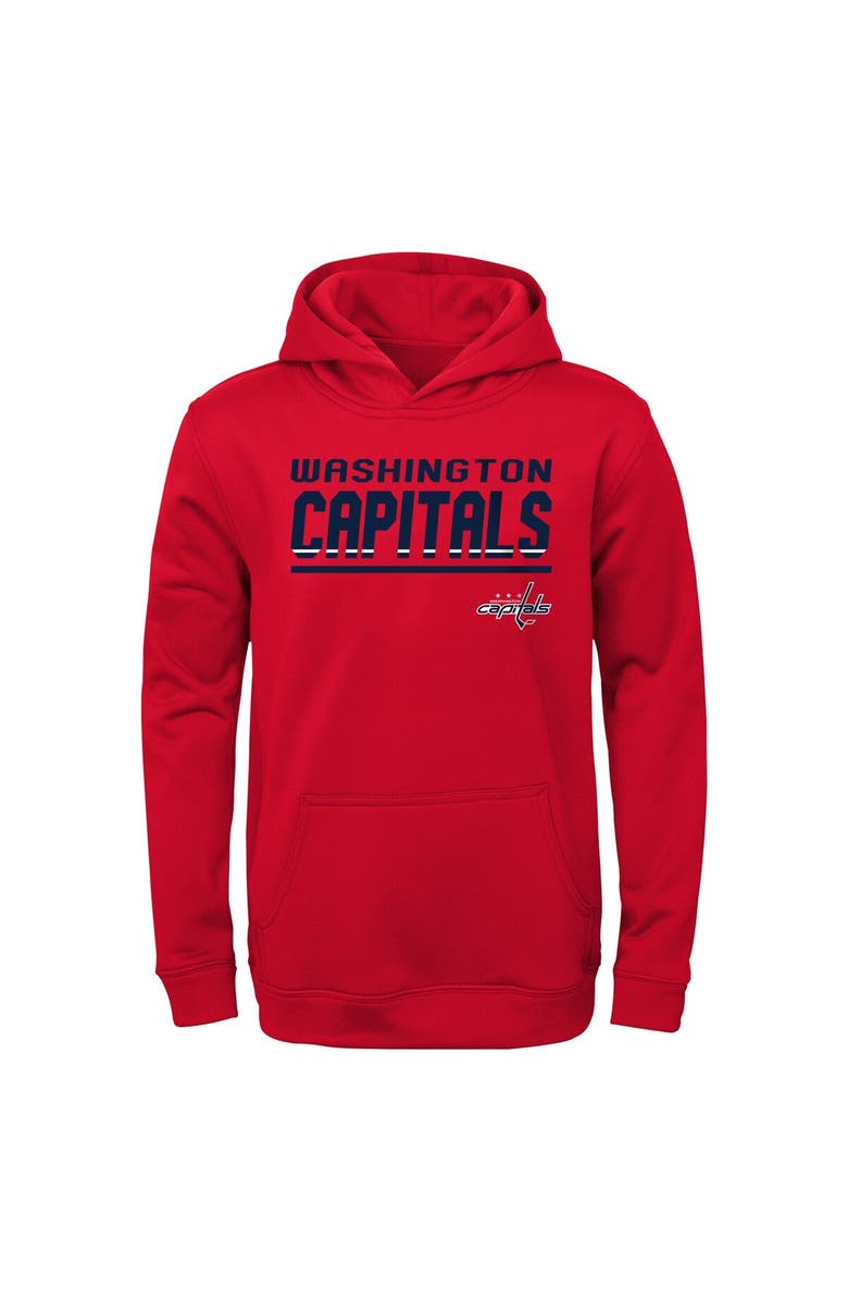 Outerstuff Youth Red Washington Capitals Headliner Pullover Hoodie, Main, color, 